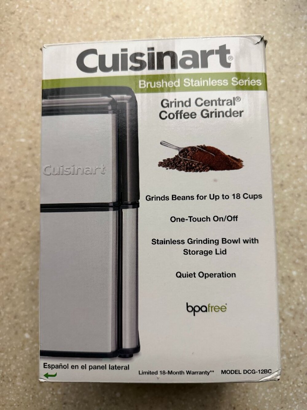 Cuisinart Coffee Grinder DCG-12BC NIB